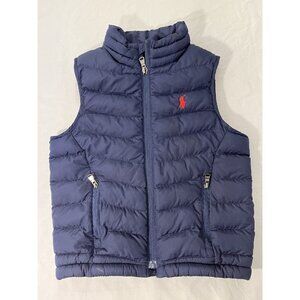 Polo Ralph Lauren Little Boys Blue Mini Pony Puffer Down Vest 3T